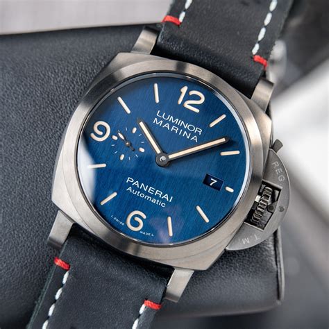 panerai marina blue dial|panerai luminor due 906.